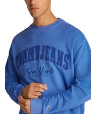 TOMMY HILFIGER TH JEANS Hanorac cu logo teddy vreme albastră - hanorace - 3