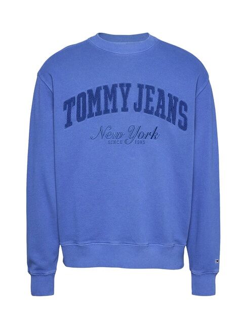 TH JEANS Hanorac cu logo teddy vreme albastră - hanorace