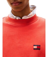 TOMMY HILFIGER TH JEANS Hanorac cu guler rotund vermilion strălucitor - hanorace - 3