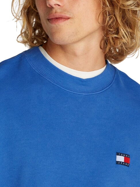 TH JEANS Hanorac cu guler rotund vreme albastră - hanorace