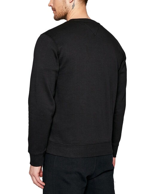 TH JEANS Hanorac cu guler rotund, croială regulată negru - hanorace