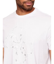 GUESS SHIMMER 4G Tricou din bumbac alb purpuriu - tricou - 3