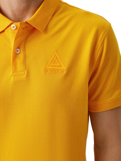 TRIANGLE Tricou polo cu m&acirc;necă scurtă galben - maiou Polo
