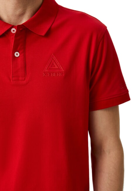 TRIANGLE Tricou polo cu m&acirc;necă scurtă roşu - maiou Polo