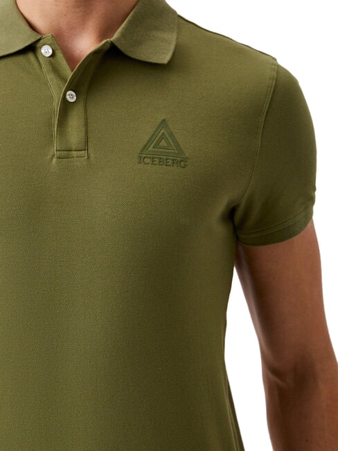 TRIANGLE Tricou polo cu m&acirc;necă scurtă militar - maiou Polo