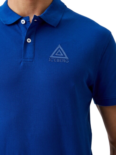 TRIANGLE Tricou polo cu m&acirc;necă scurtă albastru - maiou Polo