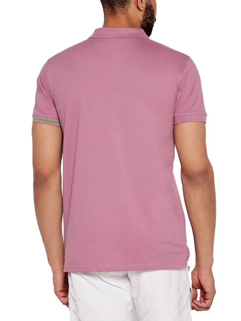 BASIC Tricou polo din bumbac zmeură - maiou Polo