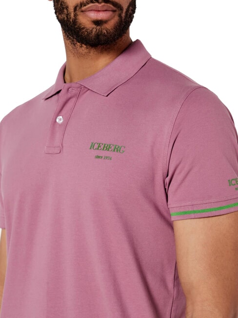 BASIC Tricou polo din bumbac zmeură - maiou Polo