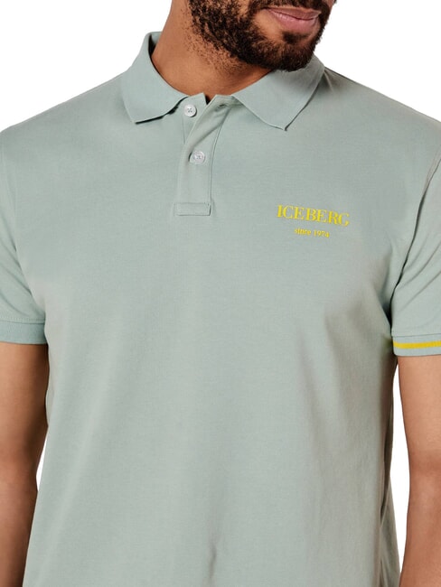 BASIC Tricou polo din bumbac mentă - maiou Polo