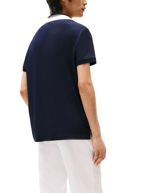 TH Tricou polo cu m&acirc;necă scurtă și guler cu dungi cerul deșertului - maiou Polo