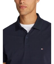 TOMMY HILFIGER TH Tricou polo cu m&acirc;necă scurtă din bumbac cerul deșertului - maiou Polo - 3