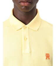 TOMMY HILFIGER TH Tricou polo cu m&acirc;necă scurtă și broderie cu monogramă lemongrass - maiou Polo - 3