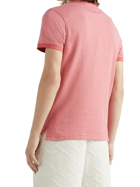 TH Tricou polo cu m&acirc;necă scurtă din bumbac roz - maiou Polo