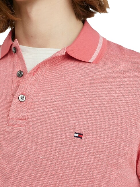 TH Tricou polo cu m&acirc;necă scurtă din bumbac roz - maiou Polo