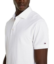 TOMMY HILFIGER TH Tricou polo cu m&acirc;necă scurtă și logo pe m&acirc;necă alb optic - maiou Polo - 3