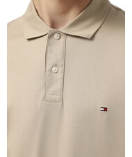 TOMMY HILFIGER TH Tricou polo cu m&acirc;necă scurtă din bumbac lemn de santal - maiou Polo - 3