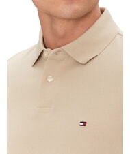 TOMMY HILFIGER TH Tricou polo cu m&acirc;necă scurtă, croială regulată lemn de santal - maiou Polo - 3