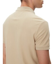 TOMMY HILFIGER TH Tricou polo cu m&acirc;necă scurtă și broderie cu monogramă lemn de santal - maiou Polo - 4