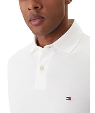 TOMMY HILFIGER TH Tricou polo cu m&acirc;necă scurtă, croială regulată alb - maiou Polo - 3