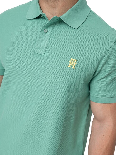 TH Tricou polo cu m&acirc;necă scurtă și broderie cu monogramă Fort Green - maiou Polo