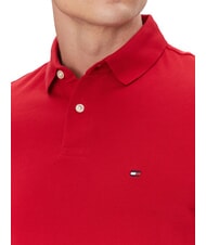 TOMMY HILFIGER TH Tricou polo cu m&acirc;necă scurtă, croială regulată roșu mediu - maiou Polo - 3