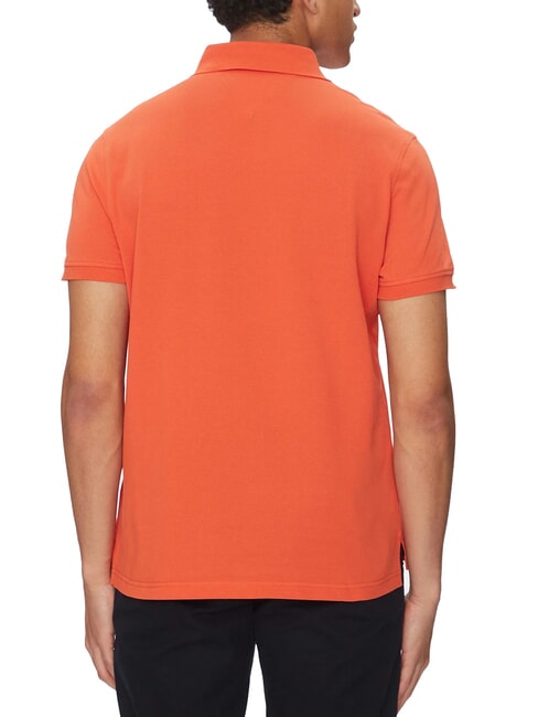 TH Tricou polo cu m&acirc;necă scurtă, croială regulată portocaliu strălucitor - maiou Polo
