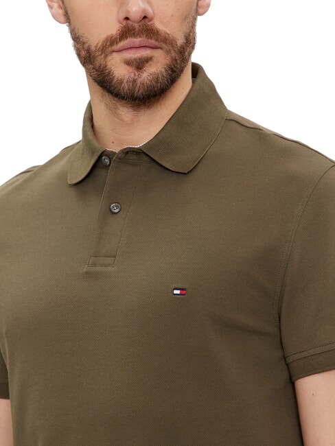 TH Tricou polo cu m&acirc;necă scurtă, croială regulată verde armată - maiou Polo