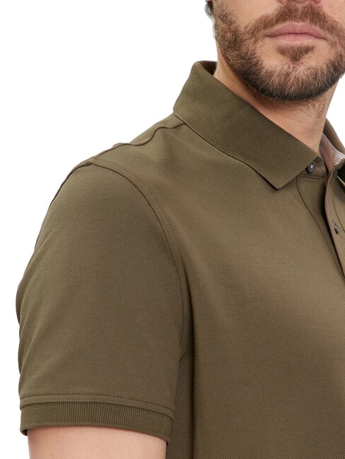 TH Tricou polo cu m&acirc;necă scurtă, croială regulată verde armată - maiou Polo
