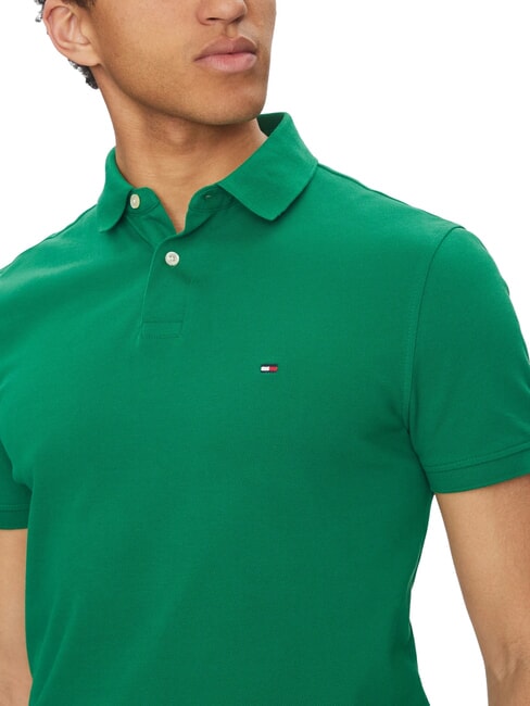 TH Tricou polo cu m&acirc;necă scurtă, croială regulată verde nou - maiou Polo
