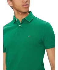 TOMMY HILFIGER TH Tricou polo cu m&acirc;necă scurtă, croială regulată verde nou - maiou Polo - 3