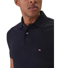 TOMMY HILFIGER TH Tricou polo cu m&acirc;necă scurtă, croială regulată cerul deșertului - maiou Polo - 3