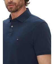 TOMMY HILFIGER TH Tricou polo cu m&acirc;necă scurtă, croială regulată cerul nopții - maiou Polo - 3