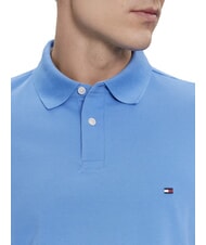 TOMMY HILFIGER TH Tricou polo cu m&acirc;necă scurtă, croială regulată vrajă albastră - maiou Polo - 3