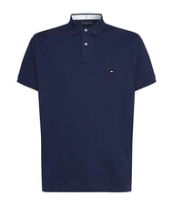 TOMMY HILFIGER TH Tricou polo cu m&acirc;necă scurtă, croială regulată carbon marin - maiou Polo - 4