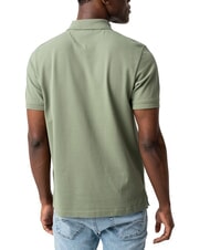 TOMMY HILFIGER TH JEANS Tricou polo cu m&acirc;necă scurtă și logo Aruba Verde - maiou Polo - 2