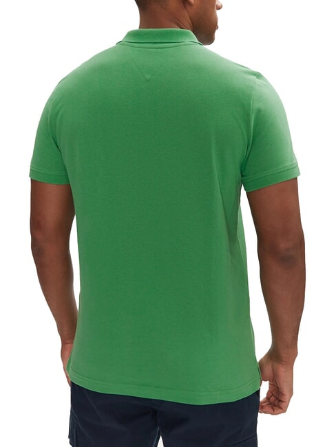 TH JEANS Tricou polo cu m&acirc;necă scurtă și steag verde de coastă - maiou Polo