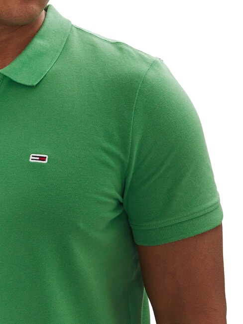 TH JEANS Tricou polo cu m&acirc;necă scurtă și steag verde de coastă - maiou Polo