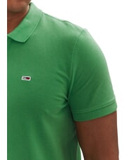TOMMY HILFIGER TH JEANS Tricou polo cu m&acirc;necă scurtă și steag verde de coastă - maiou Polo - 3