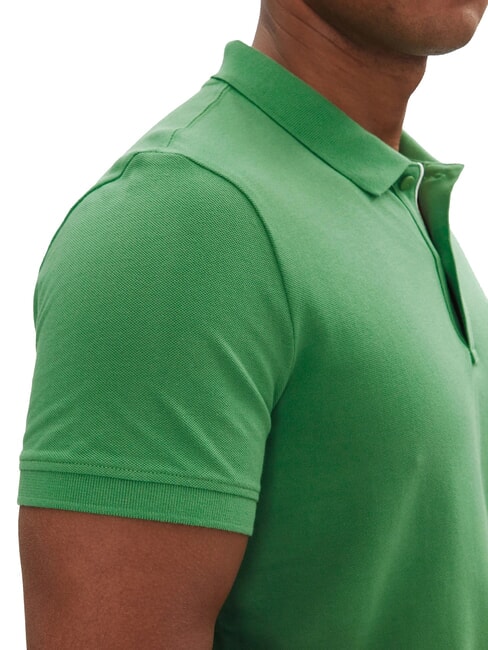 TH JEANS Tricou polo cu m&acirc;necă scurtă și steag verde de coastă - maiou Polo