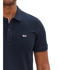 TOMMY HILFIGER TH JEANS Tricou polo cu m&acirc;necă scurtă și steag bleumarin noapte &icirc;ntunecată - maiou Polo - 3