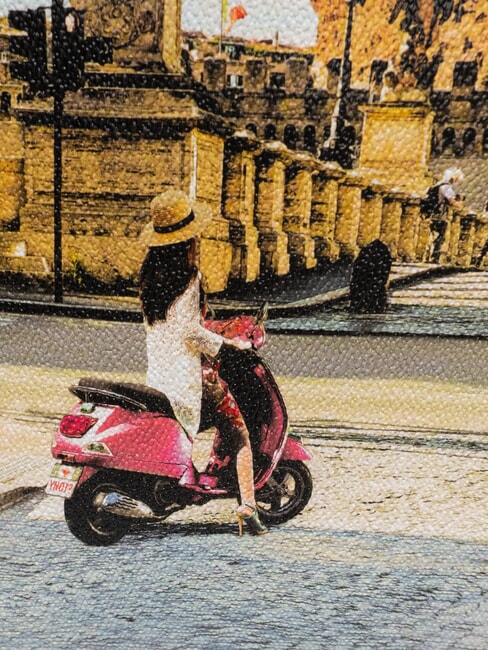 YESBAG Geantă de cumpărături imprimată SĂRBĂTORIA ROM&Acirc;NĂ - Genți femei