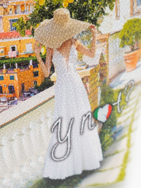 YESBAG Trusă cosmetică mare, evazată coastă romantică - Truse de toaletă