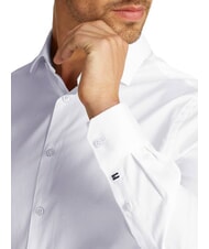 TOMMY HILFIGER TH Cămașă din bumbac elastic alb optic - Cămăși pentru bărbați - 3