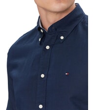TOMMY HILFIGER TH Cămașă cu m&acirc;necă scurtă și nasturi carbon marin - Cămăși pentru bărbați - 3