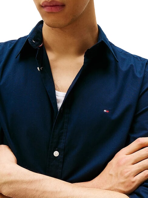 TH Cămașă cu m&acirc;necă lungă din bumbac cerul deșertului - Cămăși pentru bărbați