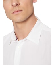 TOMMY HILFIGER TH Cămașă cu m&acirc;necă lungă din bumbac alb optic - Cămăși pentru bărbați - 3