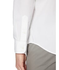 TOMMY HILFIGER TH Cămașă cu m&acirc;necă lungă din bumbac alb optic - Cămăși pentru bărbați - 4