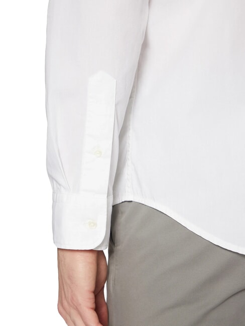 TH Cămașă cu m&acirc;necă lungă din bumbac alb optic - Cămăși pentru bărbați