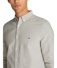 TOMMY HILFIGER TH JEANS Cămașă cu m&acirc;necă lungă și dungi bleumarin noapte &icirc;ntunecată - Cămăși pentru bărbați - 3
