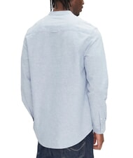 TOMMY HILFIGER TH JEANS Cămașă cu guler mandarin din amestec de in Albastru de Colorado - Cămăși pentru bărbați - 2